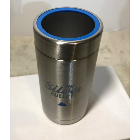 Coors Light Stainless Steel Insulated Can Cooler The Silver Bullet Tall Can - Picture 2 of 10